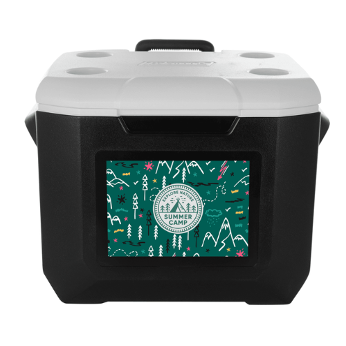 Summer camp cooler with nature design